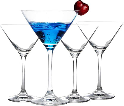 Crystal Martini Cocktail Glasses 9 Ounce Set of 4 - Image 2