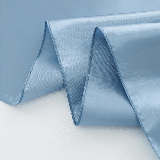Dusty Blue Satin Table Runner 10 Pack - Image 5