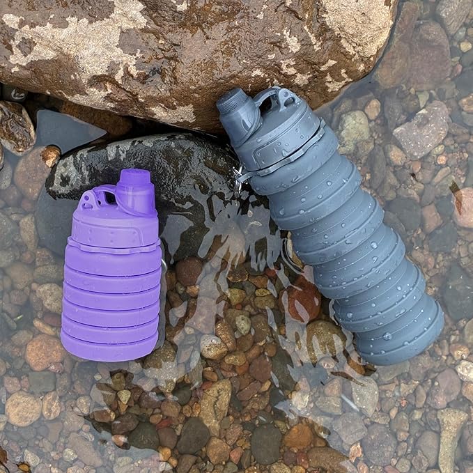 Collapsible Water Bottles Travel water bottle Sports Portable Sport Water by YCTMALL