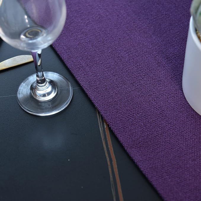 Soft Caddice Faux Linen Table Runner Cloth 2 Side - Image 3