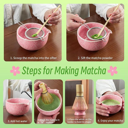 TEANAGOO Matcha Whisk Set, Ceremony Matcha Kit, Matcha Tea Set - Image 5