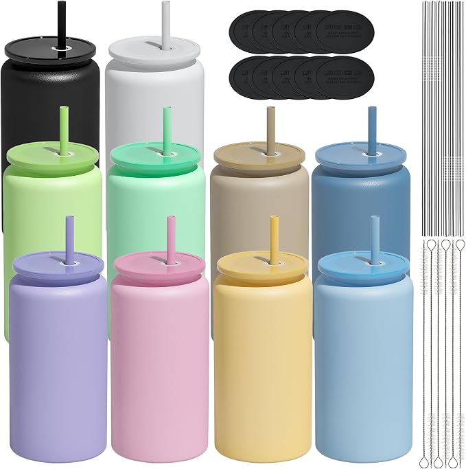 10 Pack 16 oz Tumbler, Insulated Tumbler by UIRZOTN