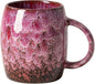 Roseate Nebula Ceramic Coffee Mug - 14 oz Unique Reactive Glaze Coffee Cup by XIYUANJI