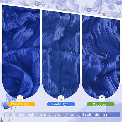 Showgeous 30 Pack Royal Blue Cheesecloth Table Runner, 17 x 108 Inches | Boho - Image 7