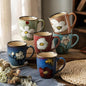 Maxdot 12oz Ceramic Coffee Mugs, Glazing Process Coffee Cup by Maxdot