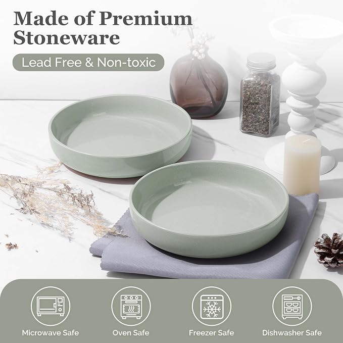 HaWare Pasta Bowls Set of 4, 33oz Large Salad Bowls - Image 3