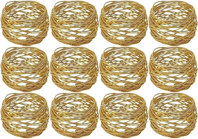 Classic Handmade Napkin Rings Set, Dining Table Holders by Shafa+impex