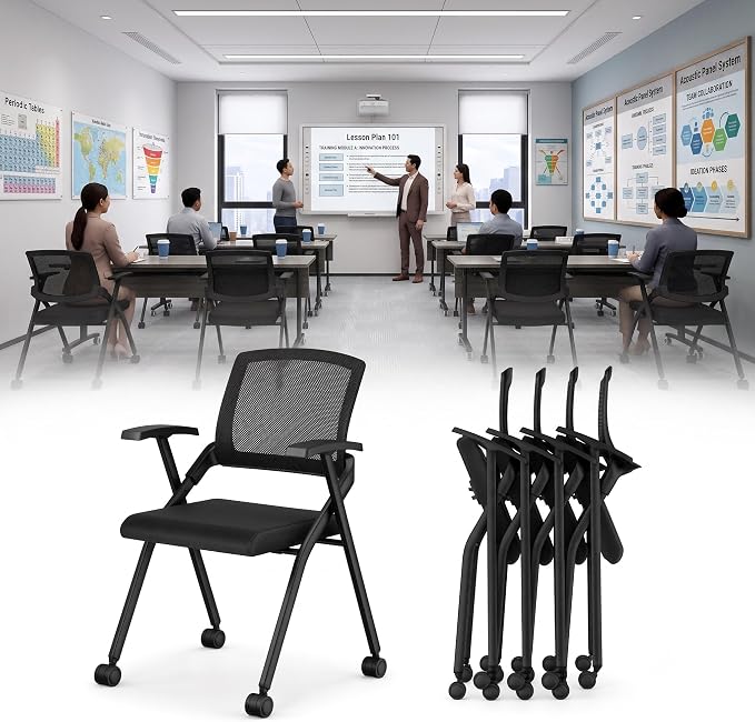 100 Pack Folding Office Chair by Unknown