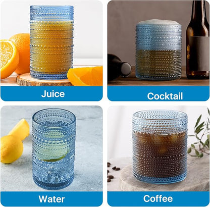 Hobnail Drinking Glasses Set of 12 - Image 5