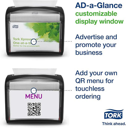 Tork Xpressnap Napkin Dispenser Black N4, Signature Range, 6232100 | 4-Pack - Image 3