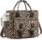 LOVEVOOK Cheetah Print Lunch Bag Women, Insulated Lunch Tote Bag by LOVEVOOK