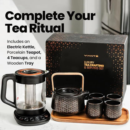 Viante Luxury Tea Set, Electric Kettle - Image 3