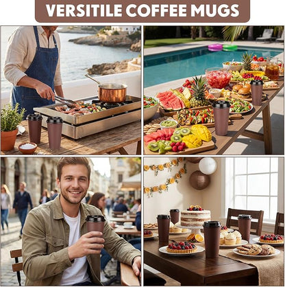 Honeydak 45 Pack 16 oz Reusable Coffee Cups - Image 6