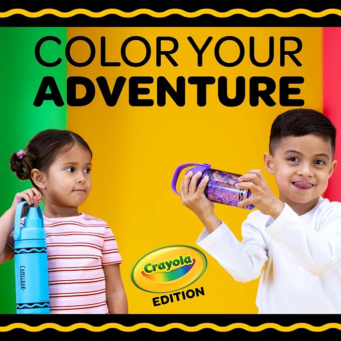 CamelBak Crayola Chug Stainless Steel Water Bottle 16oz, Spill Resistant Chug - Image 10
