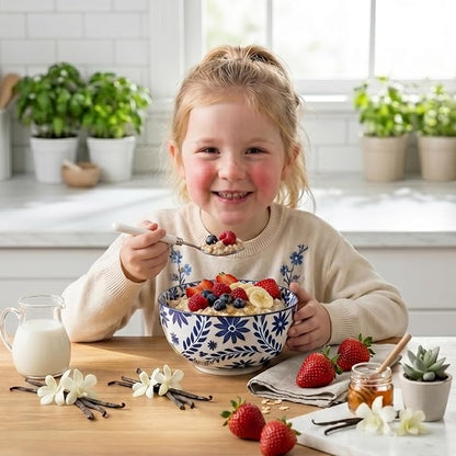 Cereal Bowls, 28 Ounce Ceramic Soup Bowls Set of 6, Large Bowl Set - Image 5