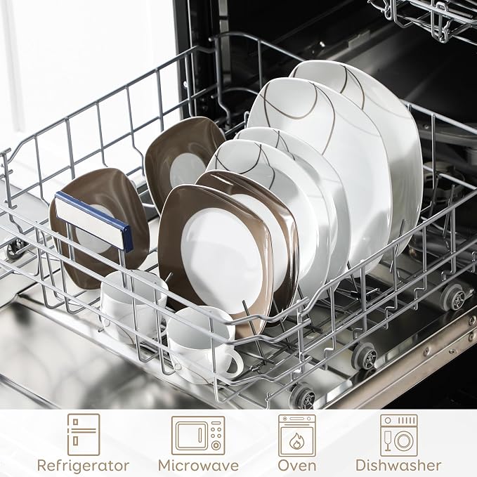 VEWEET 30 PCS Ceramic Dinnerware Sets - Image 5