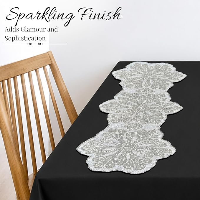 Beaded Table Runner 13 x 36 Inch - Image 9