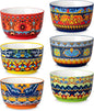 vancasso Ramekins 8 oz Oven Safe, Bohemian Style Creme Brulee Ramekin Set of 6 by vancasso