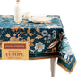 Maison d' Hermine Table Cloth Square Table 100% Cotton 60 x 60 Inches Fall Tablecloth Reusable Everyday Use for Thanksgiving Christmas Decorations Dining Farmhouse Party (Luxury Loft - Dark Teal)