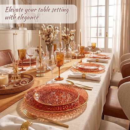 Rubtlamp 60Pcs Amber Plastic Plates - Image 3