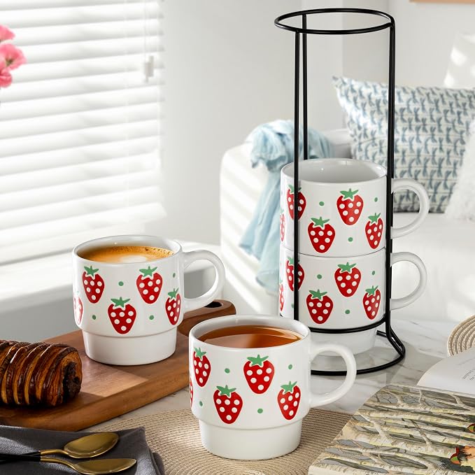 Signature Housewares Stackable Coffee Mug Tower Set - Image 4