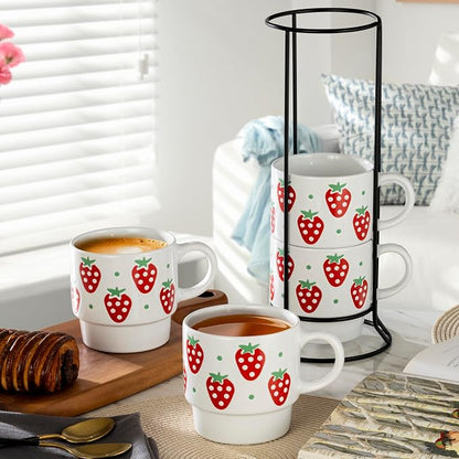 Signature Housewares Stackable Coffee Mug Tower Set - Image 4
