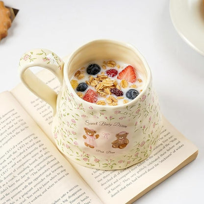 Cute Large Ceramic Coffee Mug Teddy Bear - Image 6