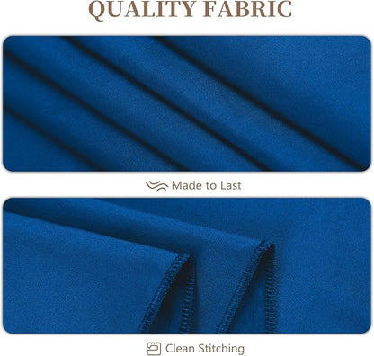 8 Pack Round Tablecloth 90 Inch Royal Blue Tablecloth for Round Tables, Washable Polyester Table Cloth Stain and Wrinkle Resistant Decorative Table Cover for Wedding Party Dining Banquet