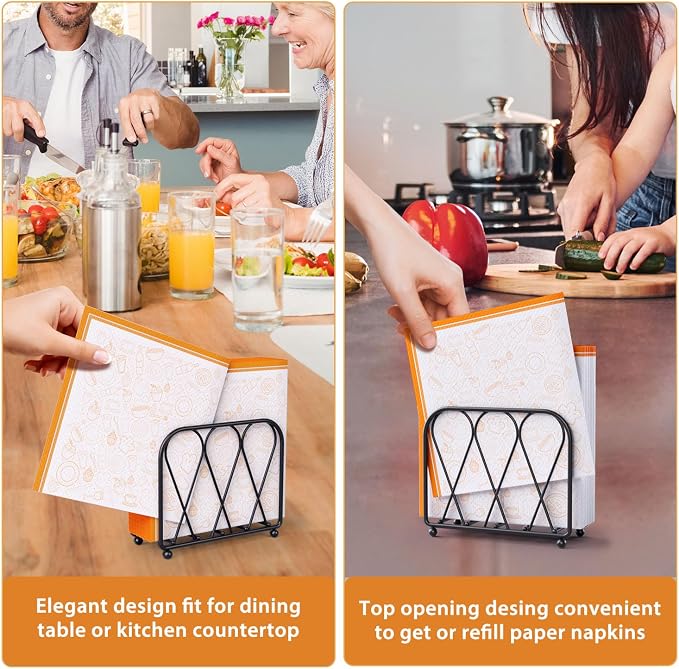 Napkin Holder for Table, Modern Decor for Home Dinner in Kitchen or Dining Room - Image 3