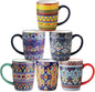 glowworm Ceramic Coffee Mugs Set of 6, 16 oz Mug by GLOWWORM