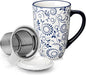 vancasso SELENE Porcelain Tea Mug, 18 oz Porcelain Tea Cup by vancasso