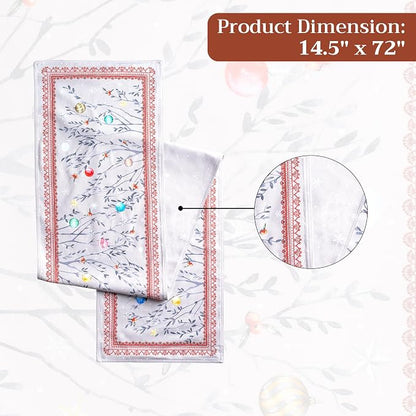 Maison d' Hermine Table Runner 100% Cotton 14.50" x 72" | Table Runners 72 - Image 7