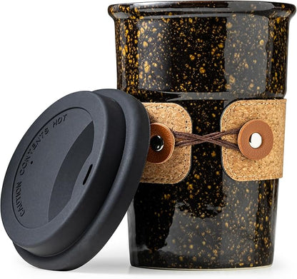 Large Ceramic Travel Coffee Mug by Cormomu