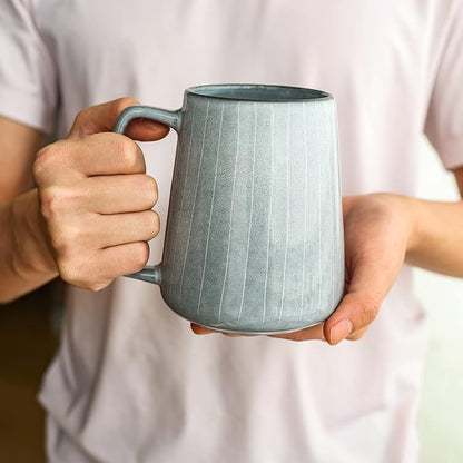 Large Ceramics Coffee Mugs, 24 OZ, Large Handle Design, Extra Large Tea and - Image 5