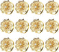 KPOSIYA Flower Napkin Rings Holder Metal Black Napkin Rings Set of 50 for Wedding Party Holiday Banquet Christmas Dinner Delicate Serviette Buckles Decor Favor (50, Gold)