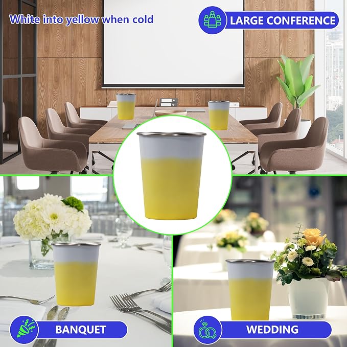 20oz 2PCS Stainless Steel Pint Cups, Reusable metal Cups, Drinking | Pint - Image 7