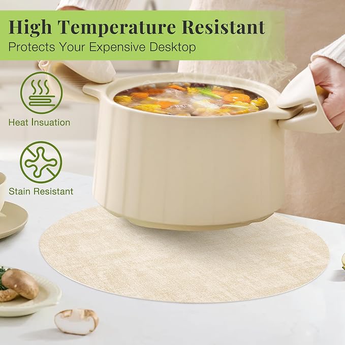 Fyvva Placemats Set of 12, Stain & Scratch Resistant, - Image 3