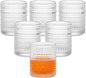 Moretoes Cocktail Glasses10 OZ Hobnail Drinking Glasses Set of 6 | Vintage by Moretoes