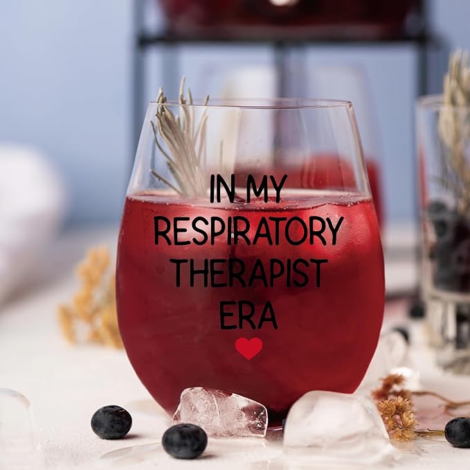 AGMDESIGN In My Respiratory Therapist Era Funny Wine Glass - Image 4