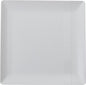 Crown Premium Heavy Duty Plastic Plates - Linear Squared (40 Pack) - Wedding China Like (6.5 Inch., White)