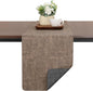 Table Runners 55 Inch Long, Dual-Sided Faux Leather Table Runner | Waterproof by Chitomars
