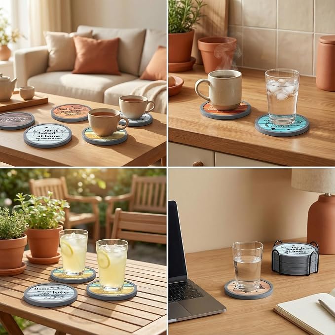Absorbent Coasters for Drinks - Image 5