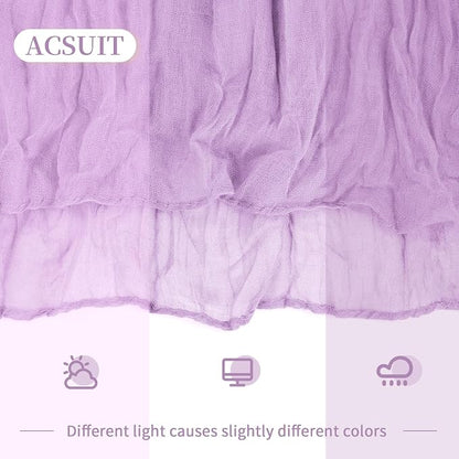 4 Pack Lavender Cheesecloth Table Runner 20 x 120 inch Gauze Table Runners 10 - Image 6