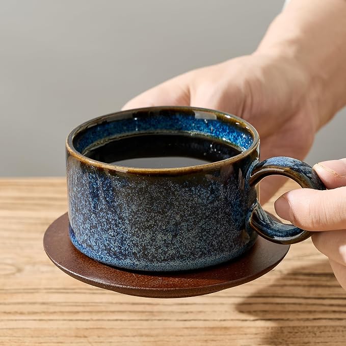 LUKA 6 Ounce Porcelain Stackable Espresso Cups - Image 7