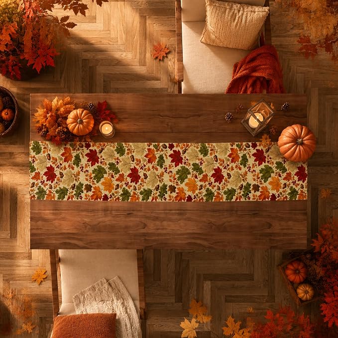 Fall Decor - Fall Leaves Table Runner - Image 6