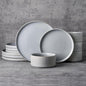 Famiware Star Stoneware Dinnerware Set, Reactive Glaze Plates & Bowls by Famiware