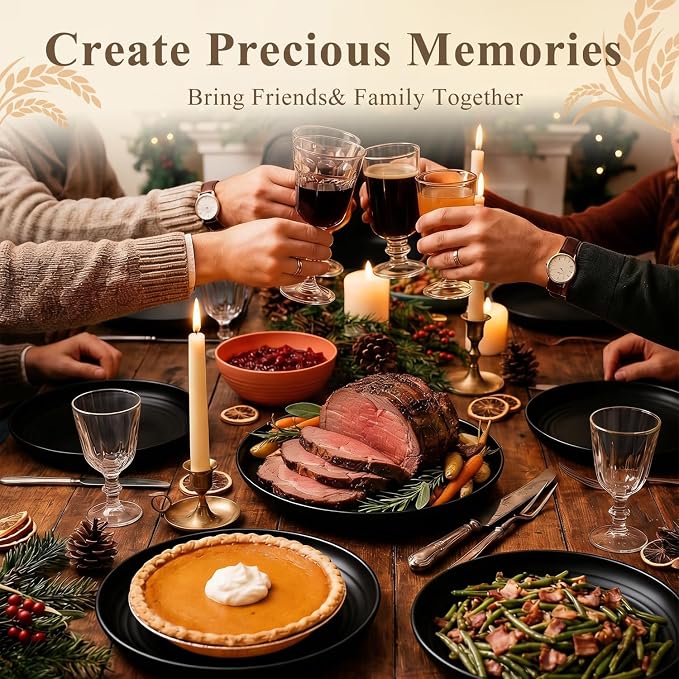 Dinner Plates Set 11 Inch, Unbreakable Wheat Straw Plates 8 PCS, Alternatives - Image 6