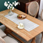 NEWISHER Rustic Embroidered Plaid Cloth Small Table Runner 36 inches | by Newisher