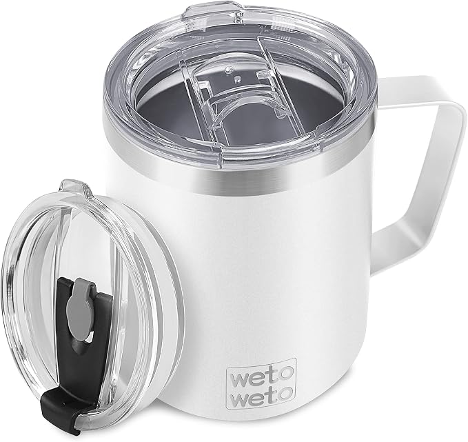 WETOWETO 14 oz Coffee Mug, Vacuum Insulated Camping Mug by Wetoweto