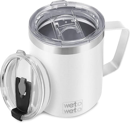 WETOWETO 14 oz Coffee Mug, Vacuum Insulated Camping Mug by Wetoweto